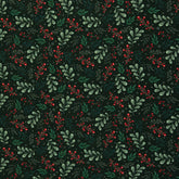 Sweatshirt Stoff Holly Misteln&Beeren